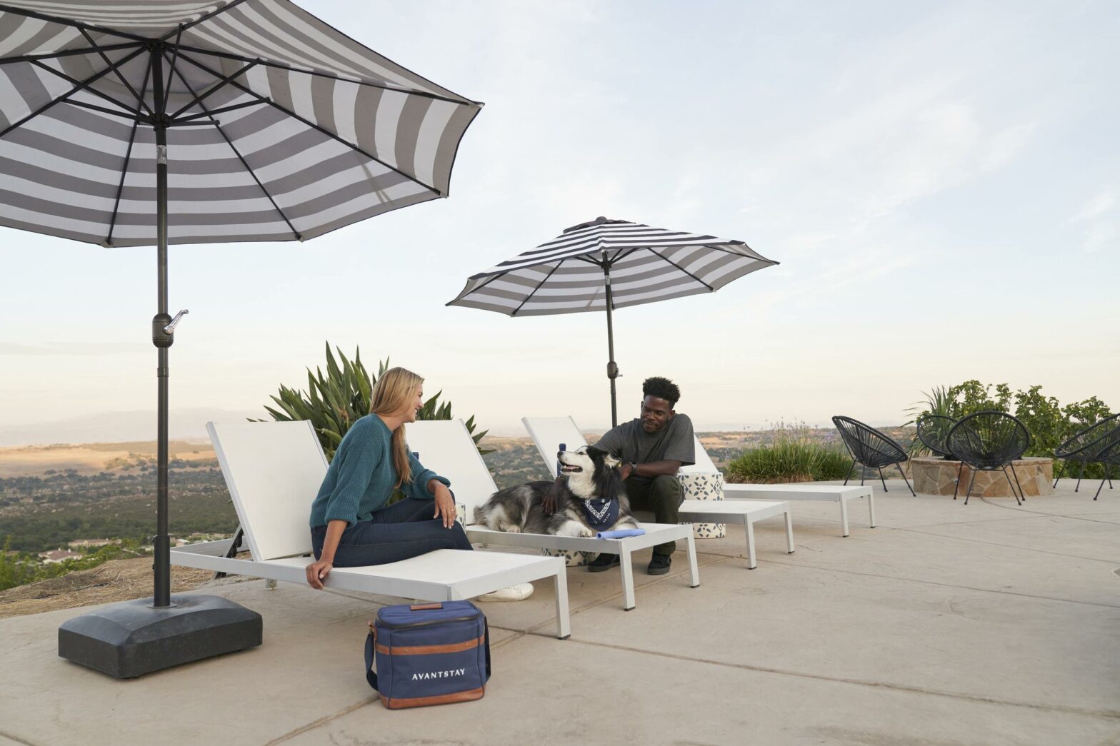 guests with their dog at an AvantStay vacation rental